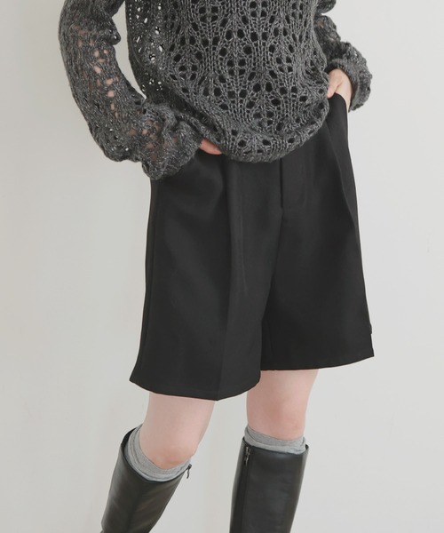 LIAN（リアン）の「ショートハーフパンツ（その他パンツ・レディース・チャコールグレー/ブラック/ベージュ/ブラウン・FREE）」の8枚目の写真