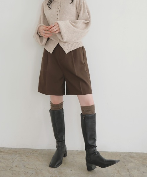 LIAN（リアン）の「ショートハーフパンツ（その他パンツ・レディース・チャコールグレー/ブラック/ベージュ/ブラウン・FREE）」の9枚目の写真