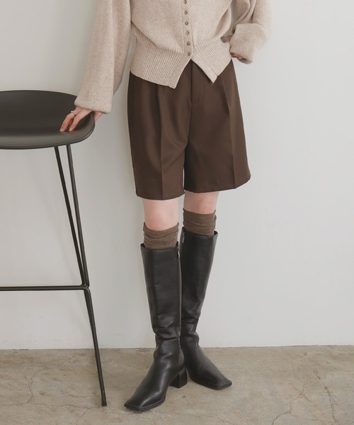 LIAN（リアン）の「ショートハーフパンツ（その他パンツ・レディース・チャコールグレー/ブラック/ベージュ/ブラウン・FREE）」の12枚目の写真