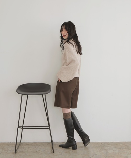 LIAN（リアン）の「ショートハーフパンツ（その他パンツ・レディース・チャコールグレー/ブラック/ベージュ/ブラウン・FREE）」の13枚目の写真