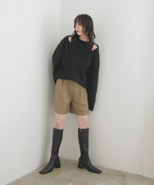 LIAN（リアン）の「ショートハーフパンツ（その他パンツ・レディース・チャコールグレー/ブラック/ベージュ/ブラウン・FREE）」の20枚目の写真