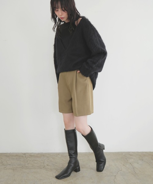 LIAN（リアン）の「ショートハーフパンツ（その他パンツ・レディース・チャコールグレー/ブラック/ベージュ/ブラウン・FREE）」の22枚目の写真