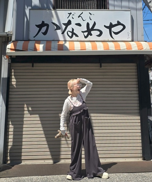 Alley Tokyo(アリートーキョー)の「レーストップスとピロンキャミのセット(その他トップス・レディース・オフホワイト・FREE)」の12枚目の写真