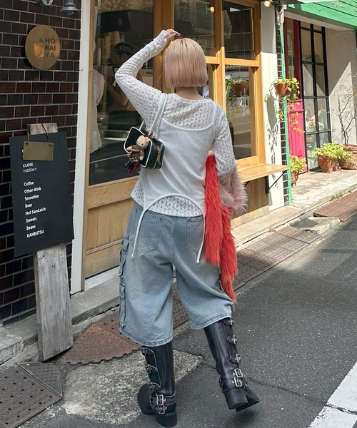 Alley Tokyo(アリートーキョー)の「レーストップスとピロンキャミのセット(その他トップス・レディース・オフホワイト・FREE)」の2枚目の写真