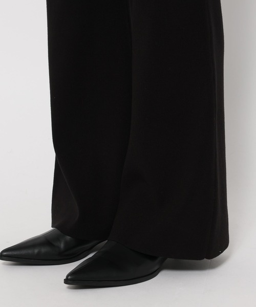 LOWRYS FARM(ローリーズファーム)の「ニットフレアパンツ 580831(その他パンツ・レディース・アイボリー/ブラック/ブラウン/ブルー・FREE)」の10枚目の写真