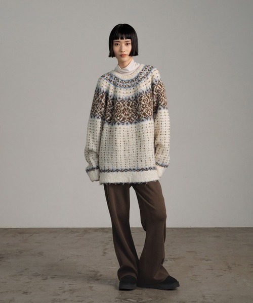 セール】ニットフレアパンツ 580831（その他パンツ）｜LOWRYS FARM