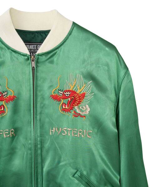 Hysteric Glamour Las Vegas スカジャン 緑　リボン様専 Hysteric Glamour Las Vegas スカジャン 緑 リボン様専