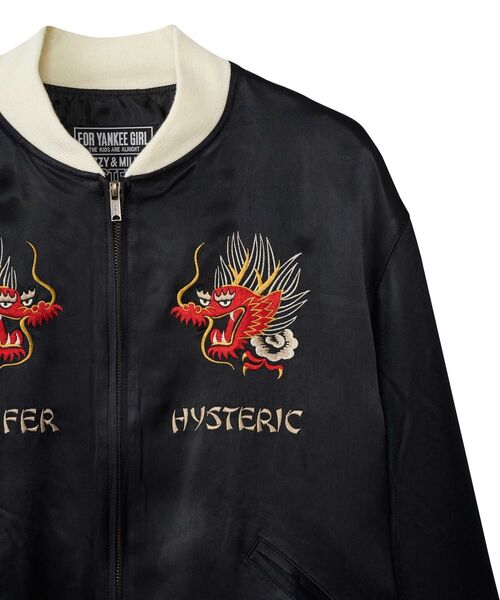 HYSTERIC GLAMOUR ヒステリックグラマー　スカジャン　ブルゾン　黒 HYSTERIC GLAMOURヒステリックグラマー スカジャン / ブラック