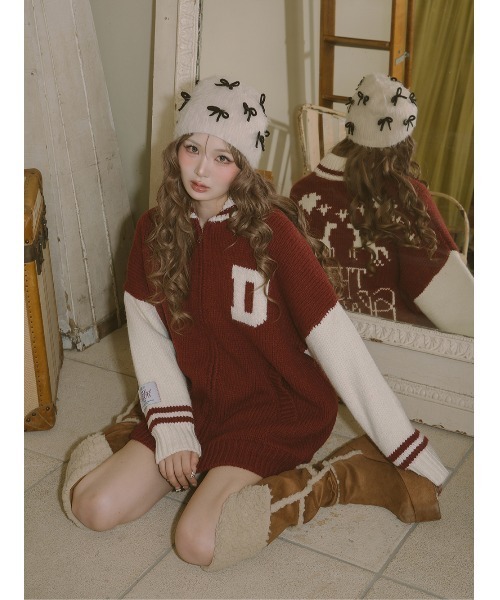 Darich THE Social CLUBニットブルゾン ダーリッチ Darich THE Social CLUBニットブルゾン （ブラウン