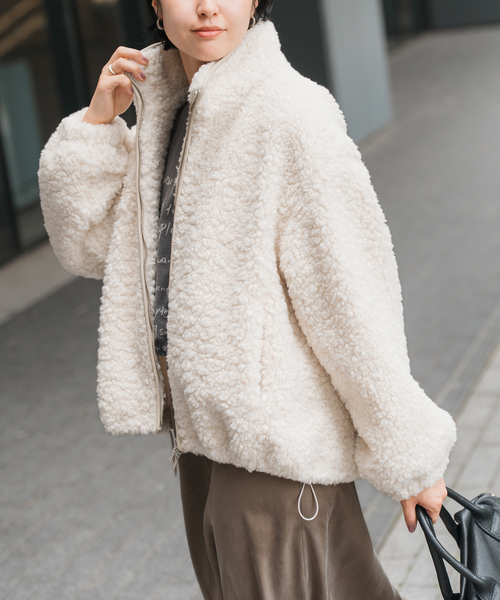 専用⭐︎ボアジップ BOA ZIP ブルゾン ブルゾン アウター color code boa zip up blouson /カラーコードボア