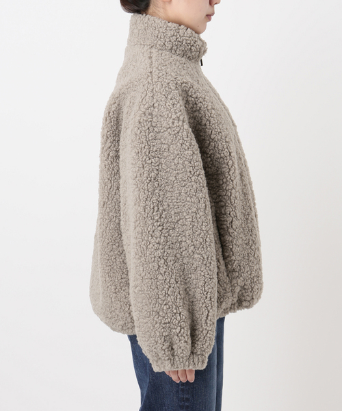 Spick & Span（スピックアンドスパン）の「ZIPBOA BZ / ジップボア ブルゾン（ブルゾン・レディース・アイボリー/ベージュ・38/36）」の17枚目の写真