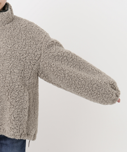 Spick & Span（スピックアンドスパン）の「ZIPBOA BZ / ジップボア ブルゾン（ブルゾン・レディース・アイボリー/ベージュ・38/36）」の18枚目の写真