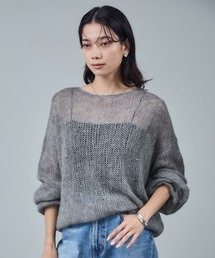 SALON adam et rope' | シアーモヘアスパンコールプルオーバー 2(ニット/セーター)