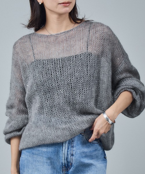シアーモヘアスパンコールプルオーバー 2（ニット/セーター）｜SALON