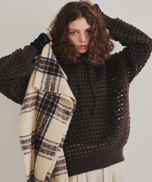 メッシュフーディーニット（ニット/セーター）｜Unitage（ユニテージ