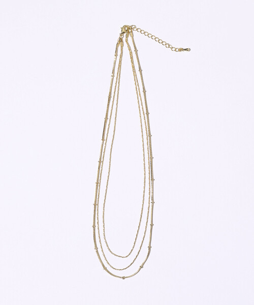 Firsthand（ファーストハンド）の「Firsthand/ファーストハンド 3連チェーンネックレス（ネックレス・レディース・ゴールド/シルバー・ONE SIZE）」の3枚目の写真