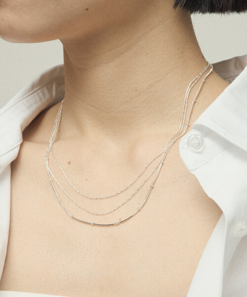 Firsthand（ファーストハンド）の「Firsthand/ファーストハンド 3連チェーンネックレス（ネックレス・レディース・ゴールド/シルバー・ONE SIZE）」の4枚目の写真