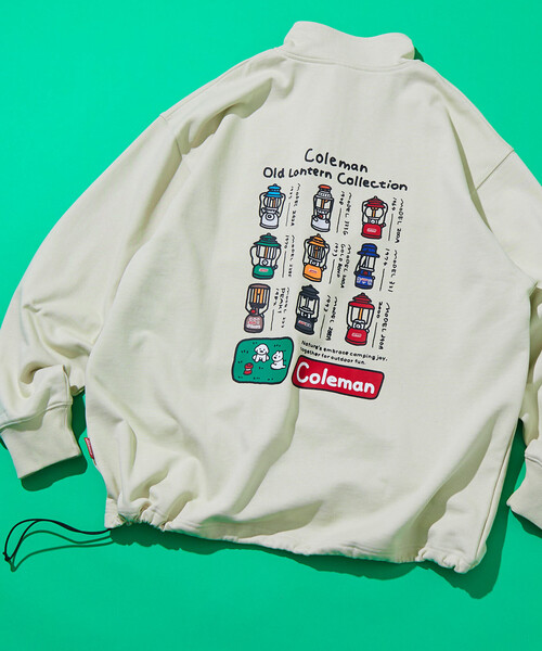 COLEMAN（コールマン）の「Coleman/コールマン Coleman×matsui×FREAK'S STORE 別注 コールマン matsui Lantern ドローコード ハーフジップ スウェット（スウェット・メンズ・チャコールグレー/ライトグレー/ブラウン/オフホワイト・MEDIUM/LARGE）」の2枚目の写真