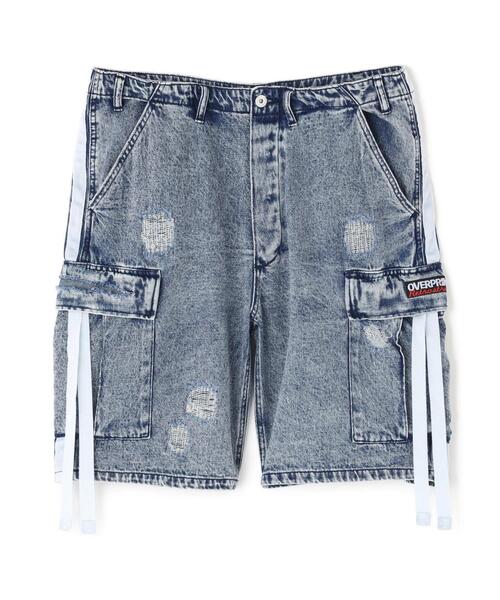 over print(オーバープリント)の「overprint/オーバープリント/TOURNIQUET HALF PANTS(デニムパンツ・レディース・ブルー/ブラック/オリーブ系・L/M/XL)」の1枚目の写真