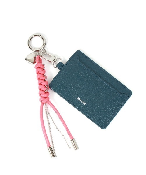 Beau're（ヴュレ）の「【BEAURE/ビュレ】レザーコード付き パスケース（パスケース・レディース・シルバー/アイボリー/イエロー/ネイビー/ピンク/ブラウン・FREE）」の3枚目の写真