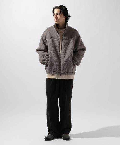niko and...(ニコアンド)の「シャギースタンドブルゾン(ブルゾン・メンズ・スモーク/チャコール・MEDIUM/LARGE)」の17枚目の写真