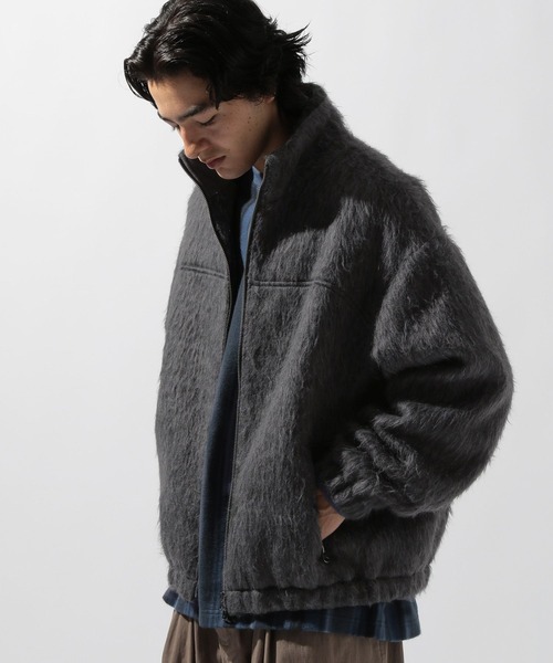 niko and...(ニコアンド)の「シャギースタンドブルゾン(ブルゾン・メンズ・スモーク/チャコール・MEDIUM/LARGE)」の16枚目の写真