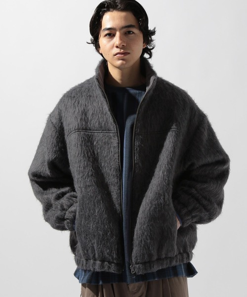 niko and...(ニコアンド)の「シャギースタンドブルゾン(ブルゾン・メンズ・スモーク/チャコール・MEDIUM/LARGE)」の15枚目の写真
