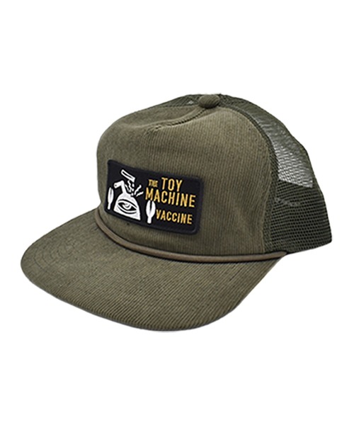 TOY　MACHINE（トイ　マシーン）の「TOY MACHINE/トイマシーン TMC CORDUROY TRUCKER CAP キャップ 253045002（キャップ・メンズ・グリーン/ブラック/ベージュ・FREE）」の3枚目の写真