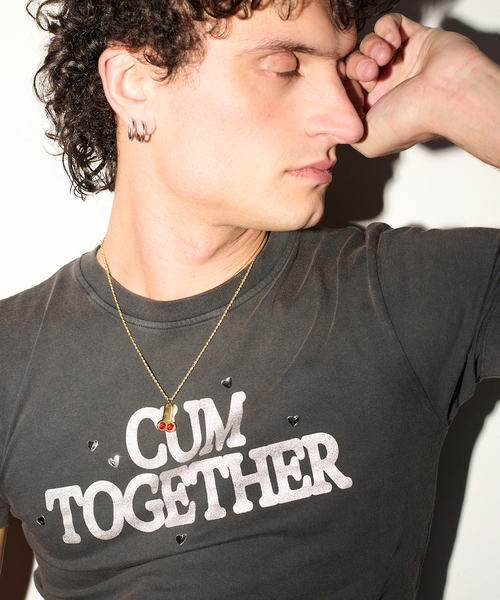 Carne Bollente（カルネボレンテ）の「Carne Bollente / カルネボレンテ Love Together（Tシャツ/カットソー・レディース・ピンク/ブラック・X-SMALL）」の6枚目の写真