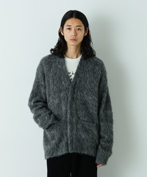 NANO universe（ナノユニバース）の「｢HOTEL PALACE｣ フライフロントミックスシャギーカーディガン（カーディガン/ボレロ）」