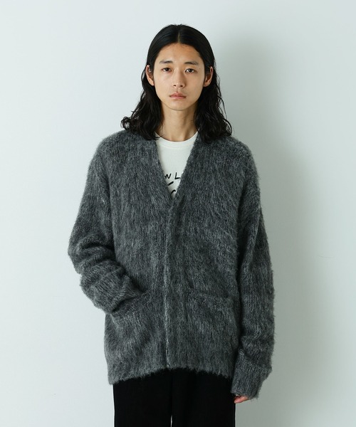セール】｢HOTEL PALACE｣ フライフロントミックスシャギーカーディガン
