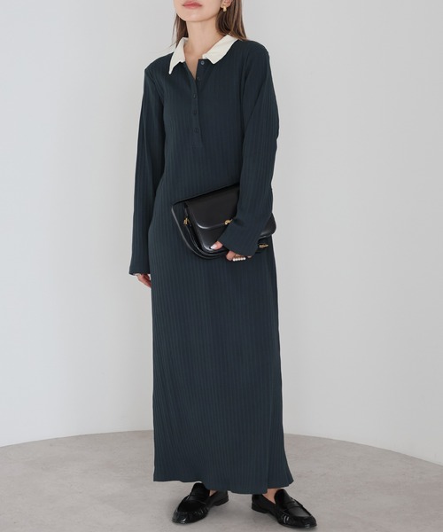 ワンピース bonjour バックオープンニットワンピース（ワンピース）｜Bonjour Sagan