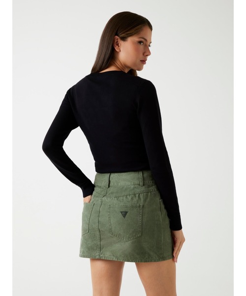 Guess（ゲス）の「Long Sleeves Crew Neck Reyna Logo Sweater ニット セーター （ニット/セーター・レディース・ブラック/クリーム・SMALL/X-SMALL/MEDIUM/LARGE/X-LARGE）」の17枚目の写真