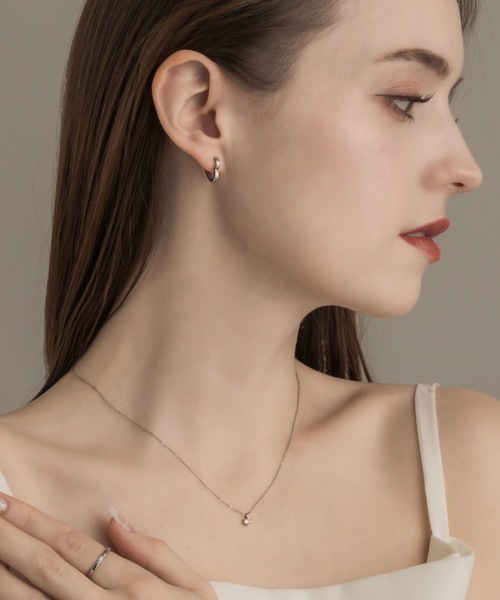 muku(ムク)の「PIERCE/HEART HOOP(ピアス(両耳用)・レディース・ゴールド/シルバー・FREE)」の6枚目の写真