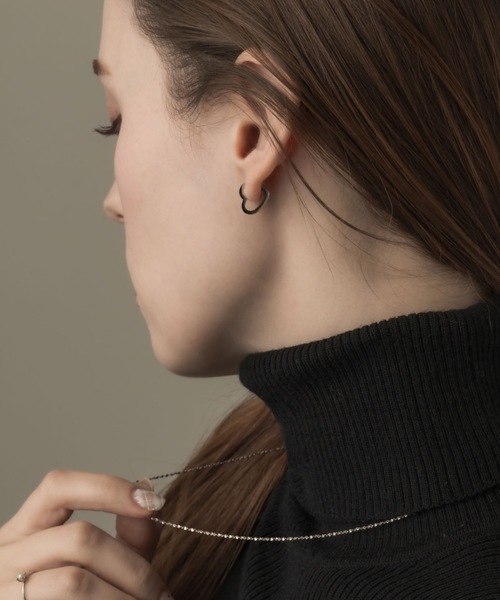 muku(ムク)の「PIERCE/HEART HOOP(ピアス(両耳用)・レディース・ゴールド/シルバー・FREE)」の14枚目の写真