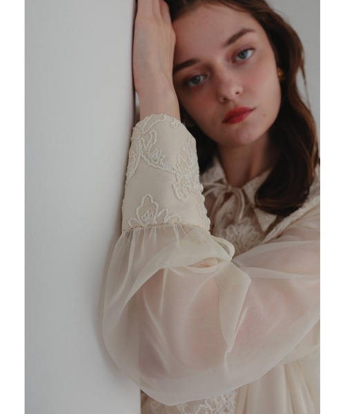 Dorry Doll（ドリードール）の「デザインカラーモールレースドレス（ドレス・レディース・ブラック/ダークブラウン/ホワイト系その他/カーキ・MEDIUM）」の11枚目の写真