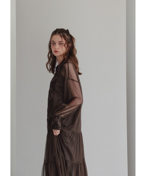 Dorry Doll（ドリードール）の「デザインカラーモールレースドレス（ドレス・レディース・ブラック/ダークブラウン/ホワイト系その他/カーキ・MEDIUM）」の22枚目の写真