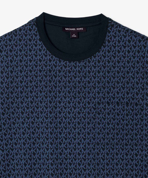 MICHAEL KORS(マイケルコース)の「シークイン ロゴ コットン Tシャツ(Tシャツ/カットソー・メンズ・ブルー系・M/S/XS/XL/L)」の3枚目の写真
