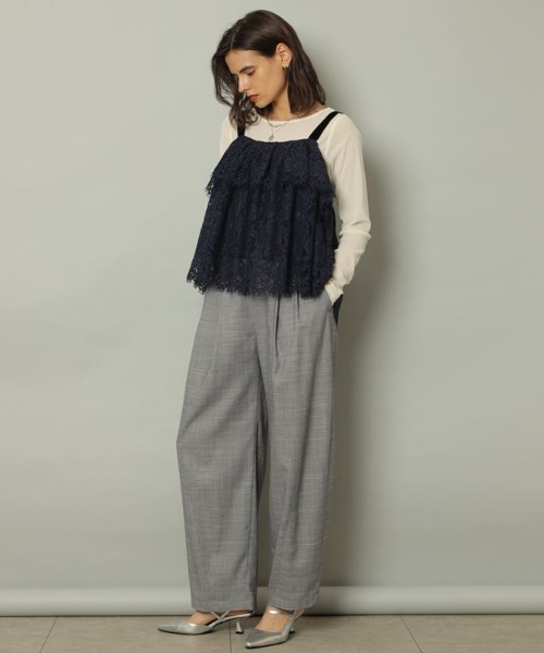 CADUNE（カデュネ）の「梳毛カーヴィーパンツ（その他パンツ・レディース・ライトグレー・36/38）」の6枚目の写真