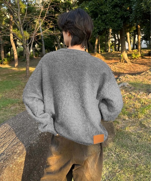 sedacle(セダクル)の「バックパッチシャギーニット(ニット/セーター・メンズ・ブラック/グレー/ブラウン・SMALL/MEDIUM/LARGE)」の13枚目の写真