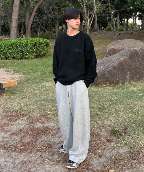 sedacle(セダクル)の「バックパッチシャギーニット(ニット/セーター・メンズ・ブラック/グレー/ブラウン・SMALL/MEDIUM/LARGE)」の7枚目の写真