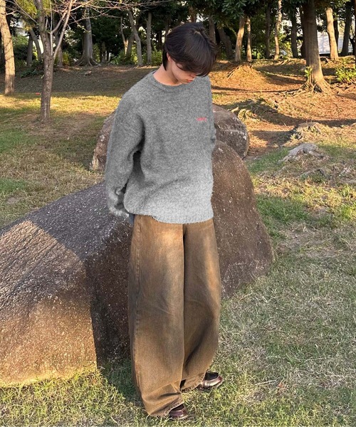 sedacle(セダクル)の「バックパッチシャギーニット(ニット/セーター・メンズ・ブラック/グレー/ブラウン・SMALL/MEDIUM/LARGE)」の16枚目の写真
