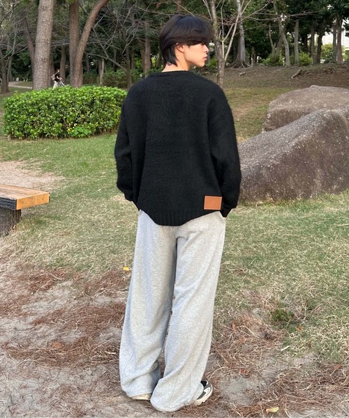 sedacle(セダクル)の「バックパッチシャギーニット(ニット/セーター・メンズ・ブラック/グレー/ブラウン・SMALL/MEDIUM/LARGE)」の8枚目の写真