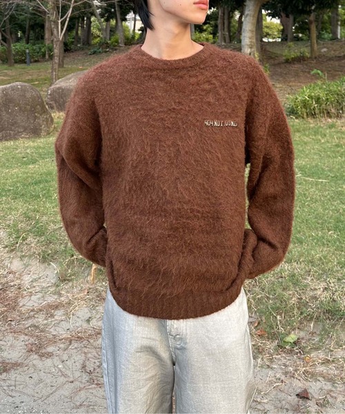 sedacle(セダクル)の「バックパッチシャギーニット(ニット/セーター・メンズ・ブラック/グレー/ブラウン・SMALL/MEDIUM/LARGE)」の21枚目の写真
