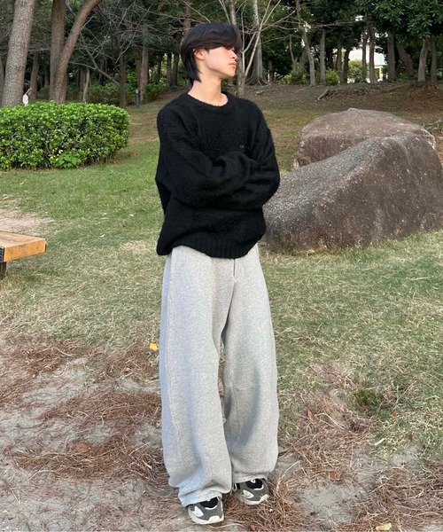 sedacle(セダクル)の「バックパッチシャギーニット(ニット/セーター・メンズ・ブラック/グレー/ブラウン・SMALL/MEDIUM/LARGE)」の9枚目の写真