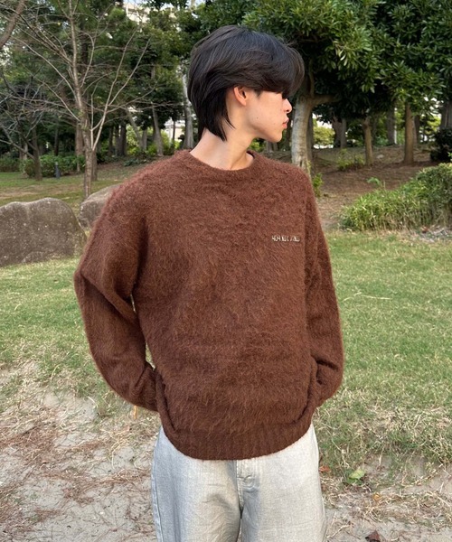 sedacle(セダクル)の「バックパッチシャギーニット(ニット/セーター・メンズ・ブラック/グレー/ブラウン・SMALL/MEDIUM/LARGE)」の22枚目の写真