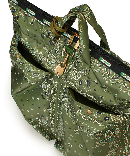 LeSportsac(レスポートサック)の「LG HELMET TOTE エヴァーグリーンバンダナ(トートバッグ・レディース・グリーン・FREE)」の7枚目の写真