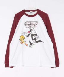 【 LOONEY TUNES 】 ロングスリーブTシャツ (ラグラン) 25W10