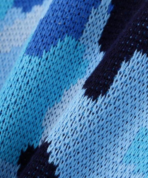 WHITELAND（ホワイトランド）の「WHITELAND/ホワイトランド/CAMO LINKING KNIT（ニット/セーター・メンズ・ピンク/ブルー・F）」の15枚目の写真