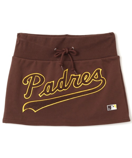 MLB(メジャーリーグベースボール)の「atmos pink MLB Logo Sweat Skirt / アトモス ピンク MLB ロゴ スウェット スカート 【SP】(スカート・レディース・ブルー/ブラウン/ネイビー・FREE)」の2枚目の写真